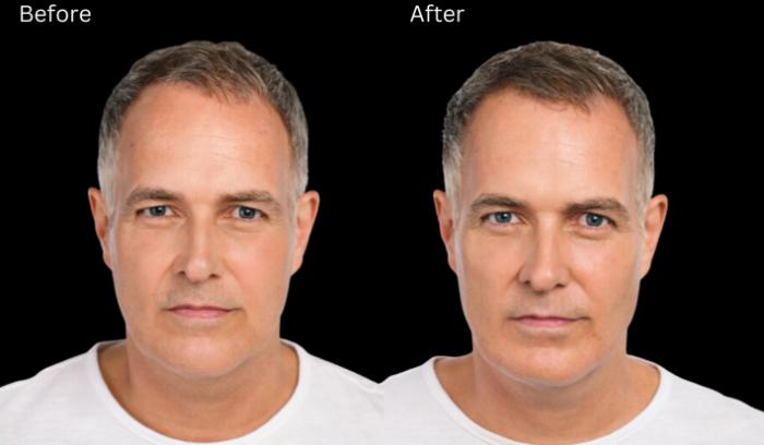 Before & After Radiesse Filler Case 319 View 1 View in Santa Rosa, California